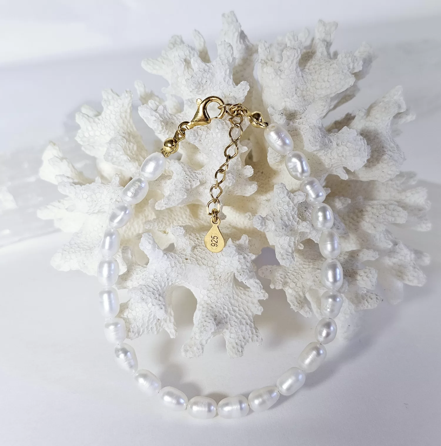 Bransoletka " ROYAL PEARL" (perły naturalne)