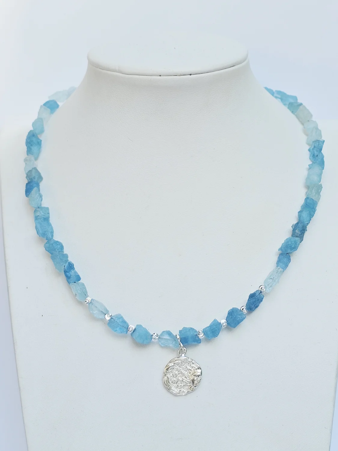 Naszyjnik "AQUAMARINE RAW" (akwamaryn)